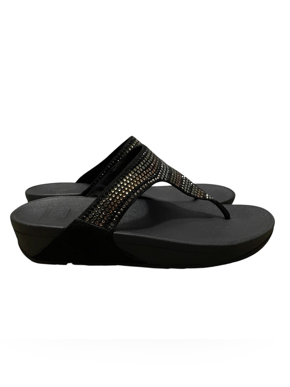 Fitflop strobe luxe toe post rhinestone sandal